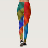 Abstracte kleurenkunst 37 leggings (Achterkant)