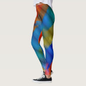 Abstracte kleurenkunst 37 leggings (Links)