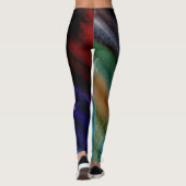 Abstracte kleurenkunst #43 leggings (Achterkant)