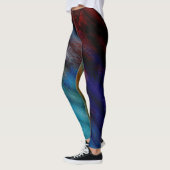 Abstracte kleurenkunst #43 leggings (Links)