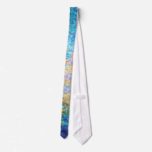 Abstracte kleurenkunst #58 stropdas (Achterkant)