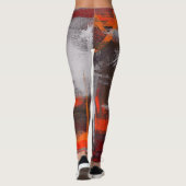 Abstracte kleurenkunst #5 leggings (Achterkant)