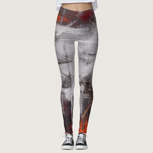 Abstracte kleurenkunst #5 leggings (Voorkant)