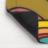 Abstracte kleurenkunst muismat (Hoek)