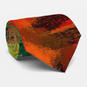 Abstracte kleurenkunst stropdas (Opgerold)