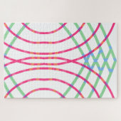 Abstracte kleurenlijn legpuzzel (Horizontaal)