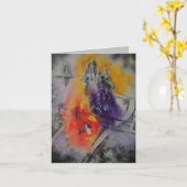 Abstracte kleurenmonitor kaart (Gele Bloem)