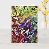 Abstracte kleurenonderzoek 275, kaart (Gele Bloem)