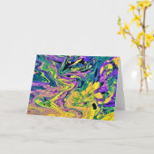 Abstracte kleurenonderzoek 41, kaart (Gele Bloem)
