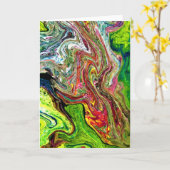 Abstracte kleurenonderzoek 52, kaart (Gele Bloem)
