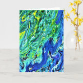 Abstracte kleurenonderzoek 58, kaart (Gele Bloem)