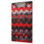 Abstracte kleurenpenseel Rustic Burlap #16 Klembord (Links)