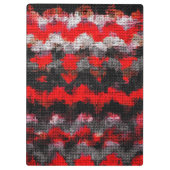 Abstracte kleurenpenseel Rustic Burlap #16 Klembord (Achterkant)