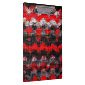 Abstracte kleurenpenseel Rustic Burlap #16 Klembord (Rechts)