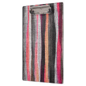 Abstracte kleurenpenseel Rustic Burlap #23 Klembord (Links)
