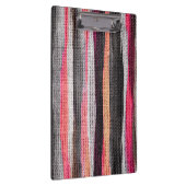 Abstracte kleurenpenseel Rustic Burlap #23 Klembord (Rechts)