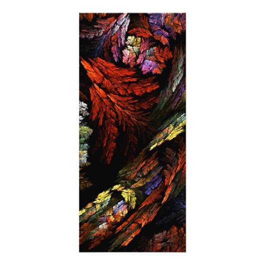 Abstracte kleurenrackkaart voor harmonie reclamekaart (Achterkant)