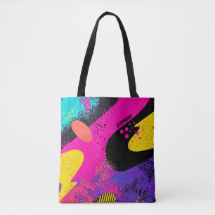 Abstracte kleurensplash in Retro Comic Style (3) Tote Bag