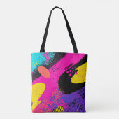 Abstracte kleurensplash in Retro Comic Style (3) Tote Bag (Achterkant)