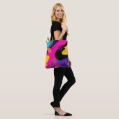 Abstracte kleurensplash in Retro Comic Style (3) Tote Bag (Op model)
