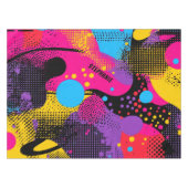 Abstracte kleurensplash in Retro Comic Style (4) Tafelkleed (Voorkant (Horizontaal))