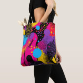 Abstracte kleurensplash in Retro Comic Style (4) Tote Bag (Dichtbij)