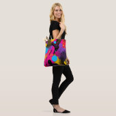 Abstracte kleurensplash in Retro Comic Style (4) Tote Bag (Op model)