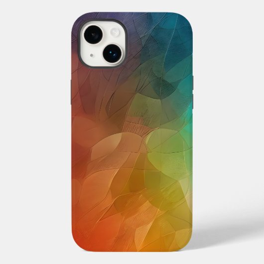 Abstracte Kleurenstroom in vormen Case-Mate iPhone Case (Achterkant)