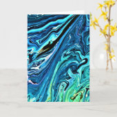 Abstracte kleurenstudie 101, kaart (Gele Bloem)