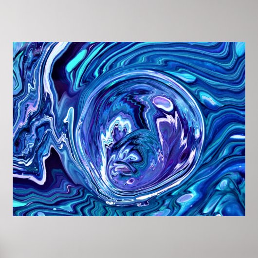 Abstracte kleurenstudie 102; poster (Voorkant)