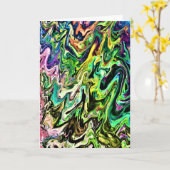 Abstracte kleurenstudie 106, kaart (Gele Bloem)