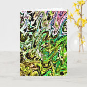 Abstracte kleurenstudie 108, kaart (Gele Bloem)