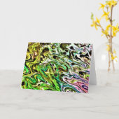 Abstracte kleurenstudie 108, kaart (Gele Bloem)