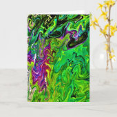 Abstracte kleurenstudie 109, kaart (Gele Bloem)