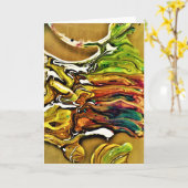 Abstracte kleurenstudie 10, kaart (Gele Bloem)