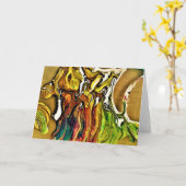 Abstracte kleurenstudie 10, kaart (Gele Bloem)
