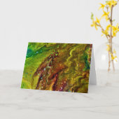 Abstracte kleurenstudie 11, kaart (Gele Bloem)