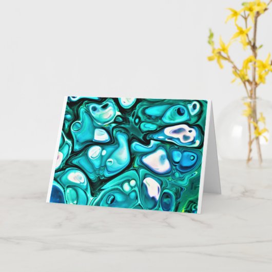 Abstracte Kleurenstudie 125, Kaart (Gele Bloem)