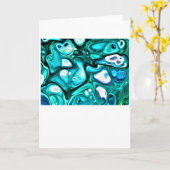 Abstracte kleurenstudie 125, kaart (Gele Bloem)