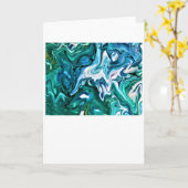 Abstracte kleurenstudie 132-kaart kaart (Gele Bloem)