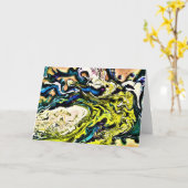 Abstracte kleurenstudie 13, kaart (Gele Bloem)