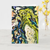 Abstracte kleurenstudie 13, kaart (Gele Bloem)