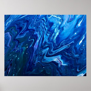 Abstracte kleurenstudie 141; poster