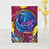 Abstracte kleurenstudie 146, kaart (Gele Bloem)