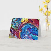 Abstracte kleurenstudie 147, kaart (Gele Bloem)