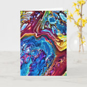 Abstracte kleurenstudie 147, kaart (Gele Bloem)