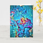 Abstracte kleurenstudie 149, kaart (Gele Bloem)