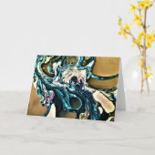 Abstracte kleurenstudie 14, kaart (Gele Bloem)