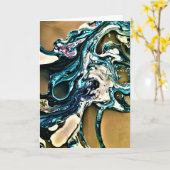 Abstracte kleurenstudie 14, kaart (Gele Bloem)