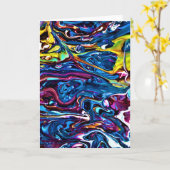 Abstracte kleurenstudie 150, kaart (Gele Bloem)